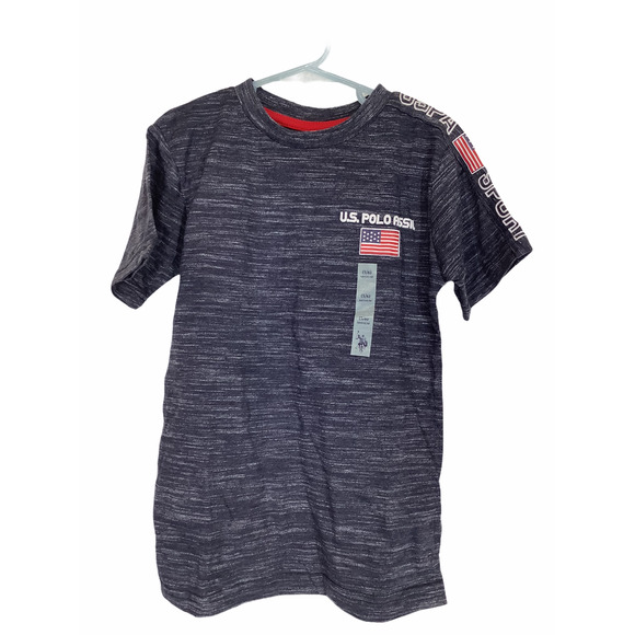 U.S. Polo Assn Static Gray Short Sleeve Tee 5/6 - Picture 1 of 6